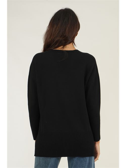 Maglia in lana merino Valeria Ghittori | 1245NERO